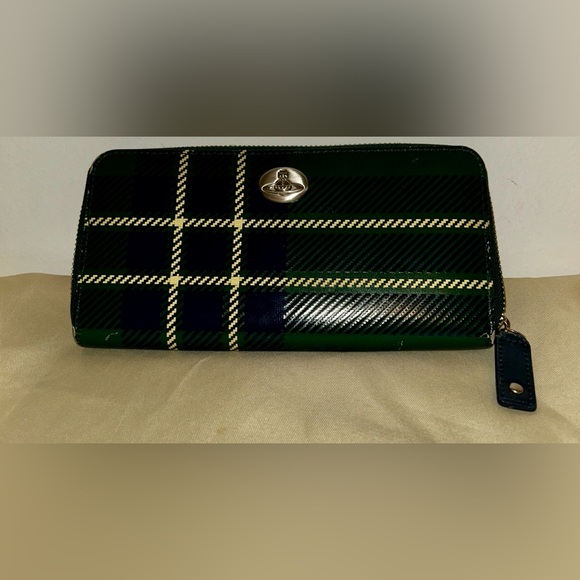 Vivienne Westwood Handbags - Westwood Vivienne Vivienne Westwood Long Wallet PVC Green Check Women